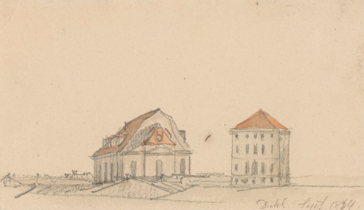 Deux maisons en briques - Johan Christian Dahl