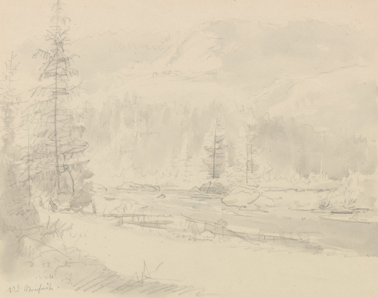 Près de Bruflat - Johan Christian Dahl