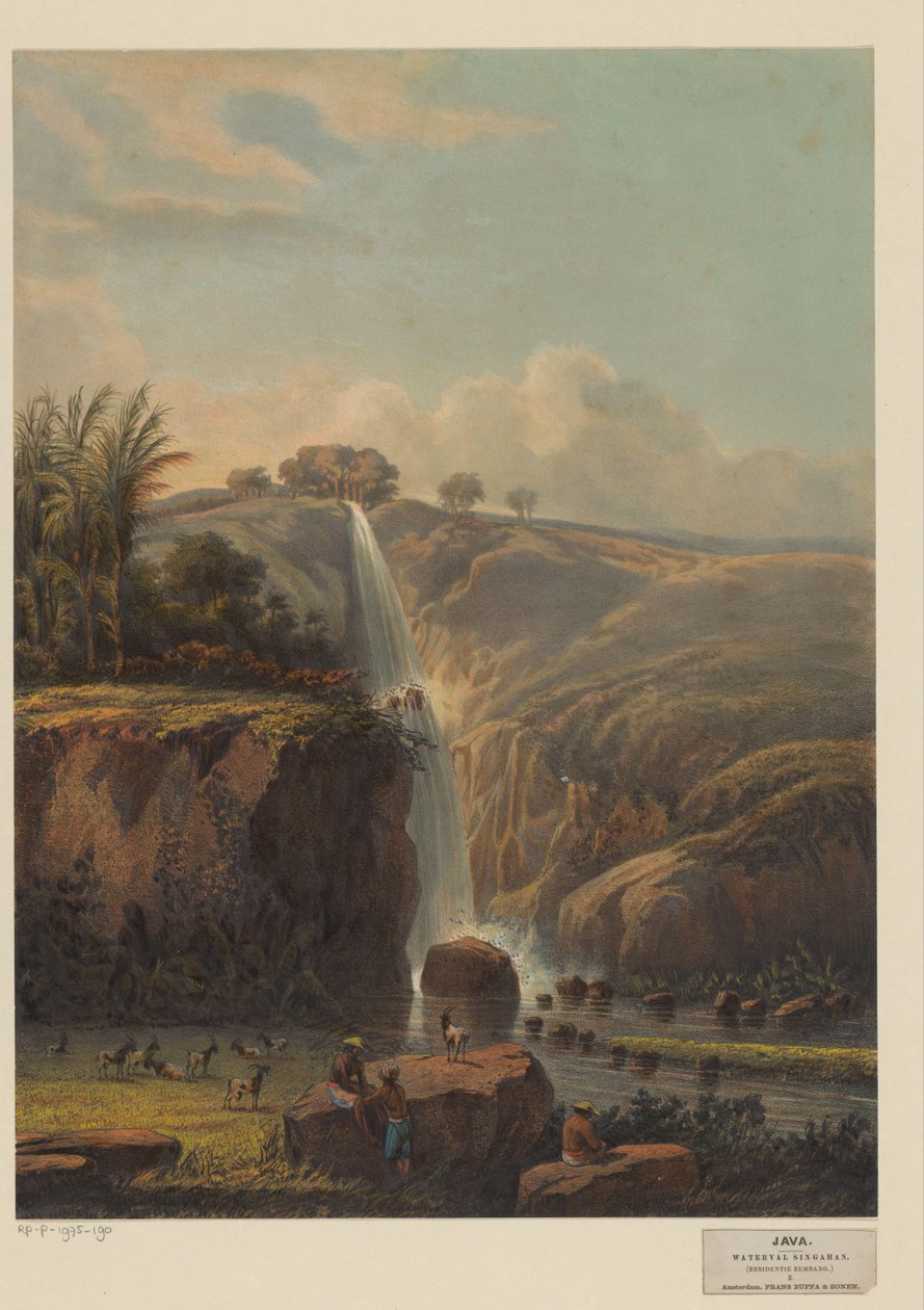 Vue sur la cascade de Singahan - Johan Conrad Greive
