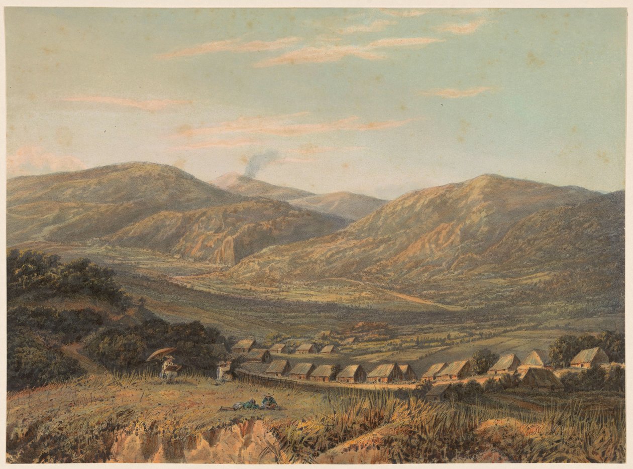 Vue sur les montagnes Tengger - Johan Conrad Greive