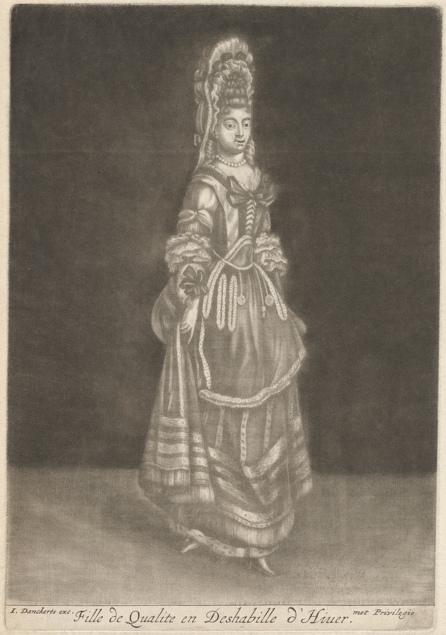 Fille de qualité en déshabillé d