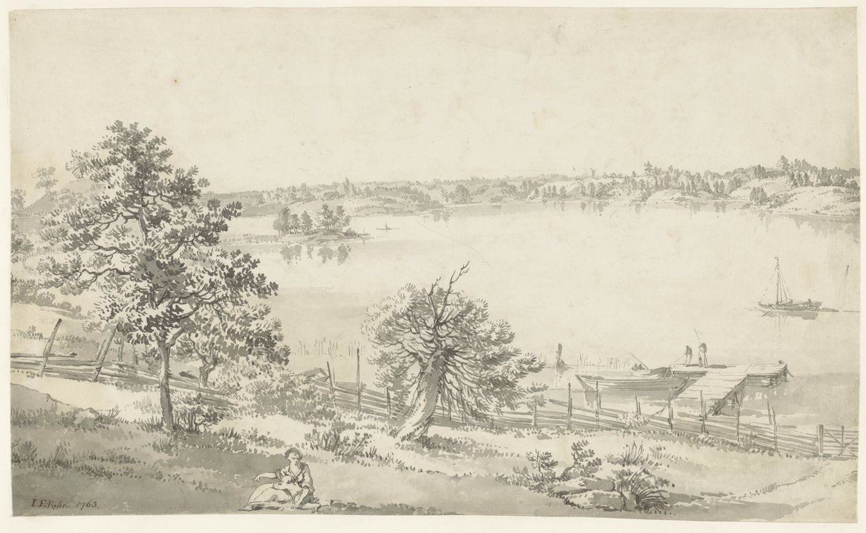 Vue sur une large étendue d