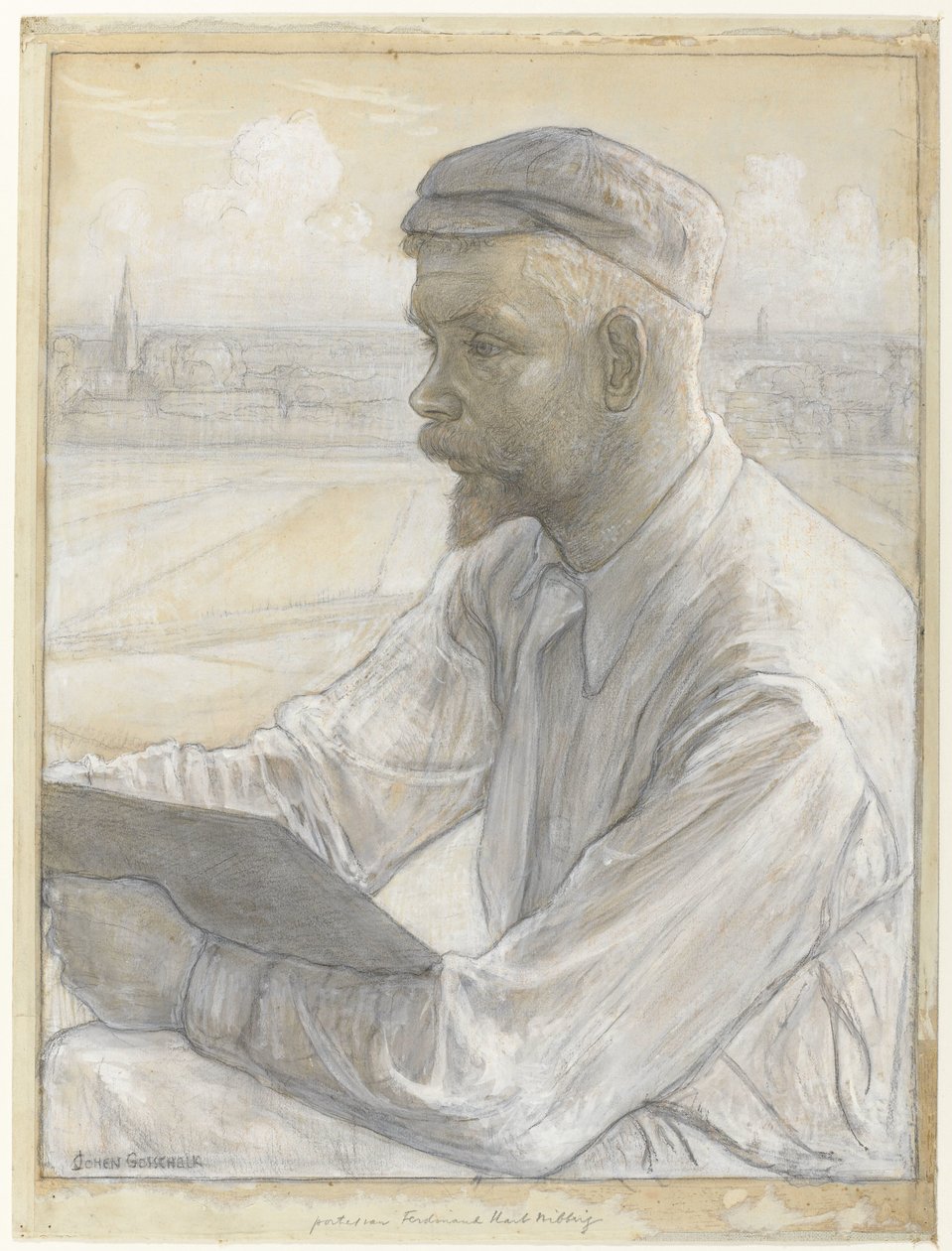Portrait du peintre Ferdinand Hart Nibbrig - Johan Henri Gustaaf Cohen Gosschalk