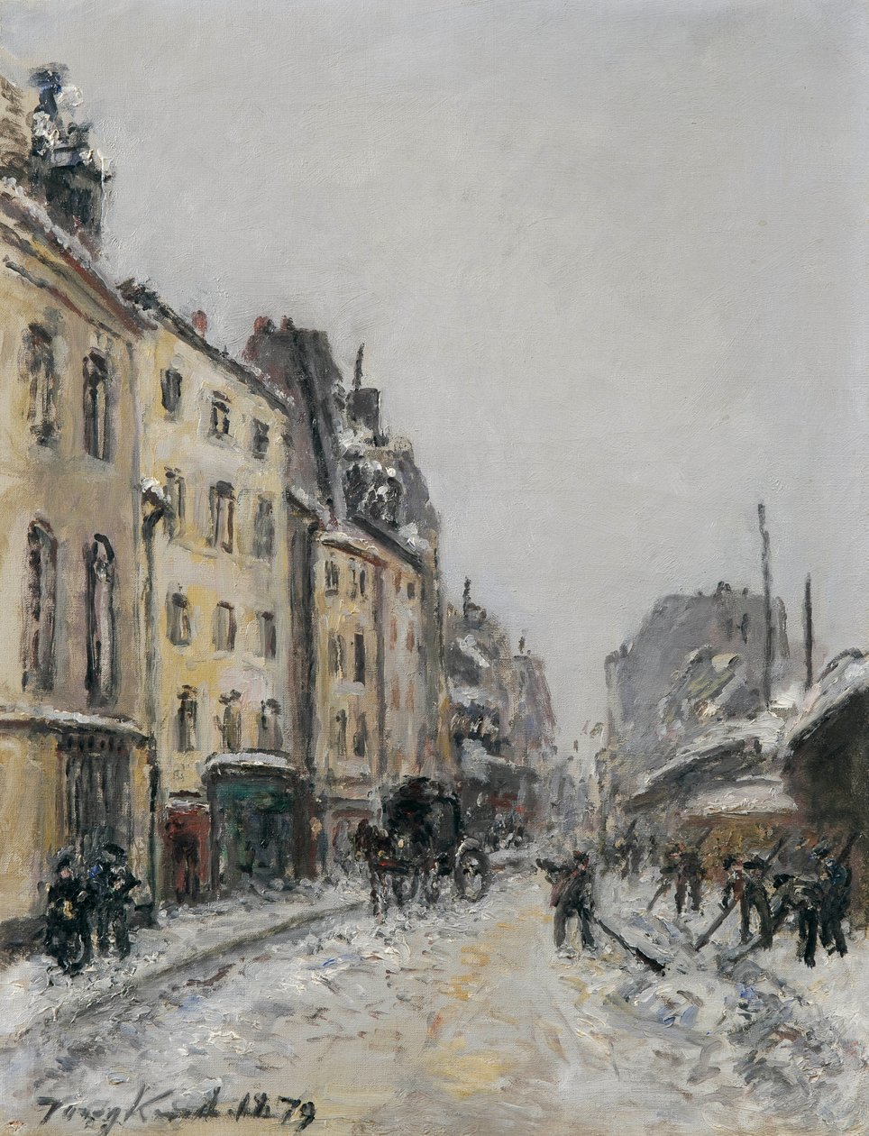 Rue du Faubourg-Saint-Jacques in Paris - Johan Jongkind