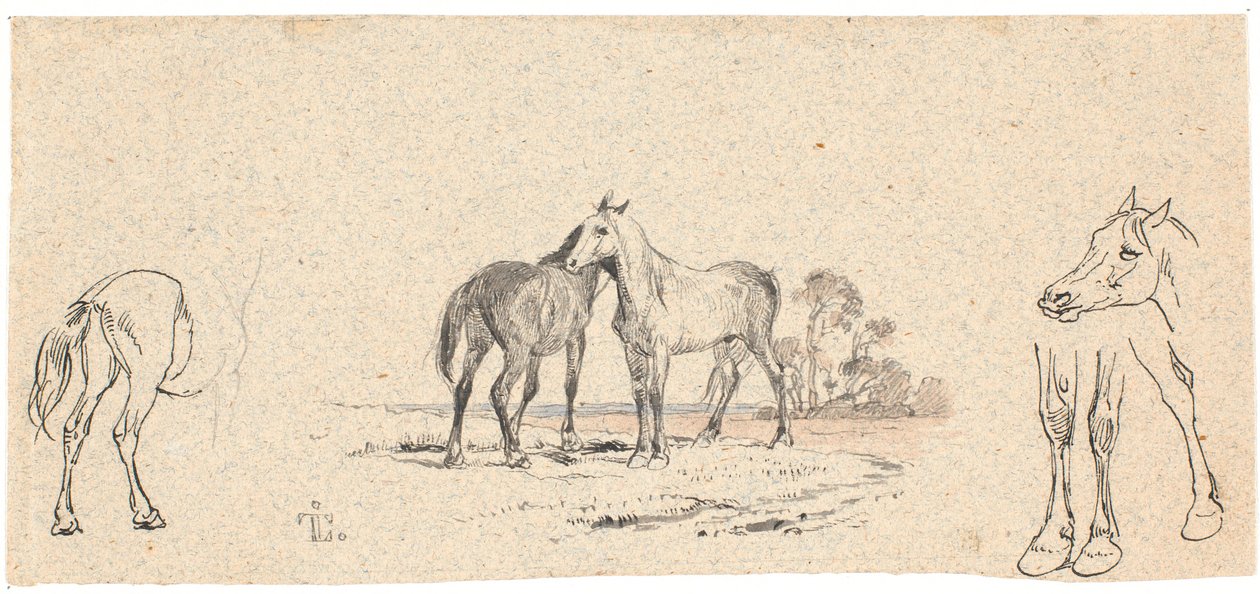 Les deux chevaux; ainsi qu