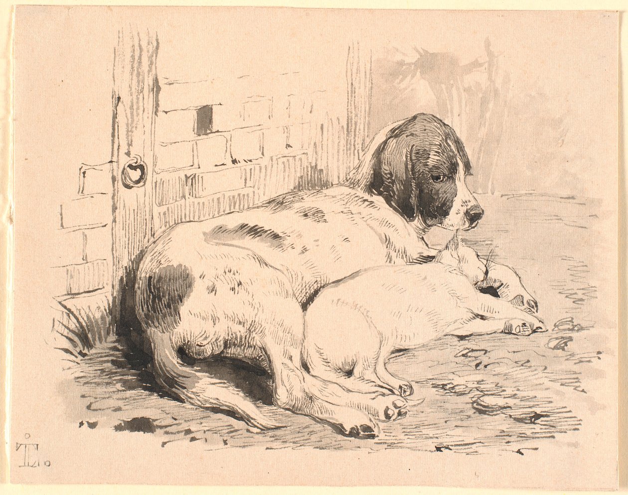Les deux amis - Johan Thomas Lundbye