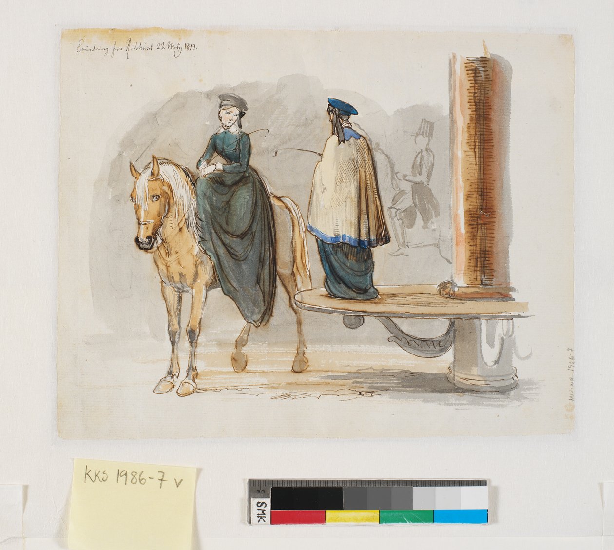 « Souvenir du manège. 22 mars 1844. » - Johan Thomas Lundbye