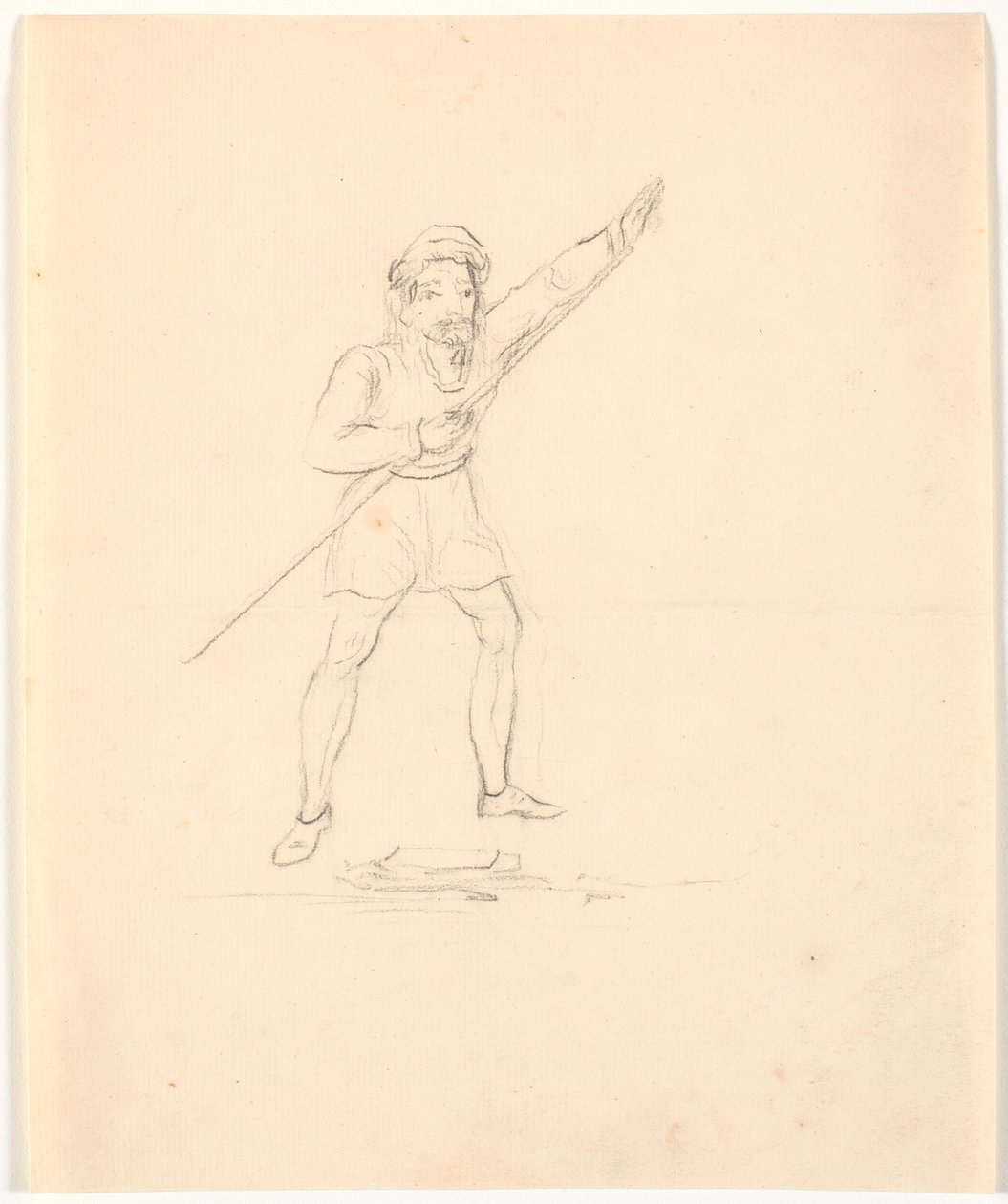 Homme avec bâton - Johan Thomas Lundbye