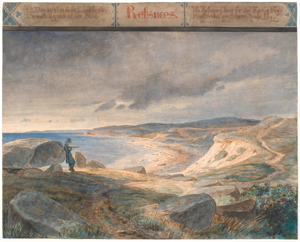 Refsnæs, paysage côtier - Johan Thomas Lundbye