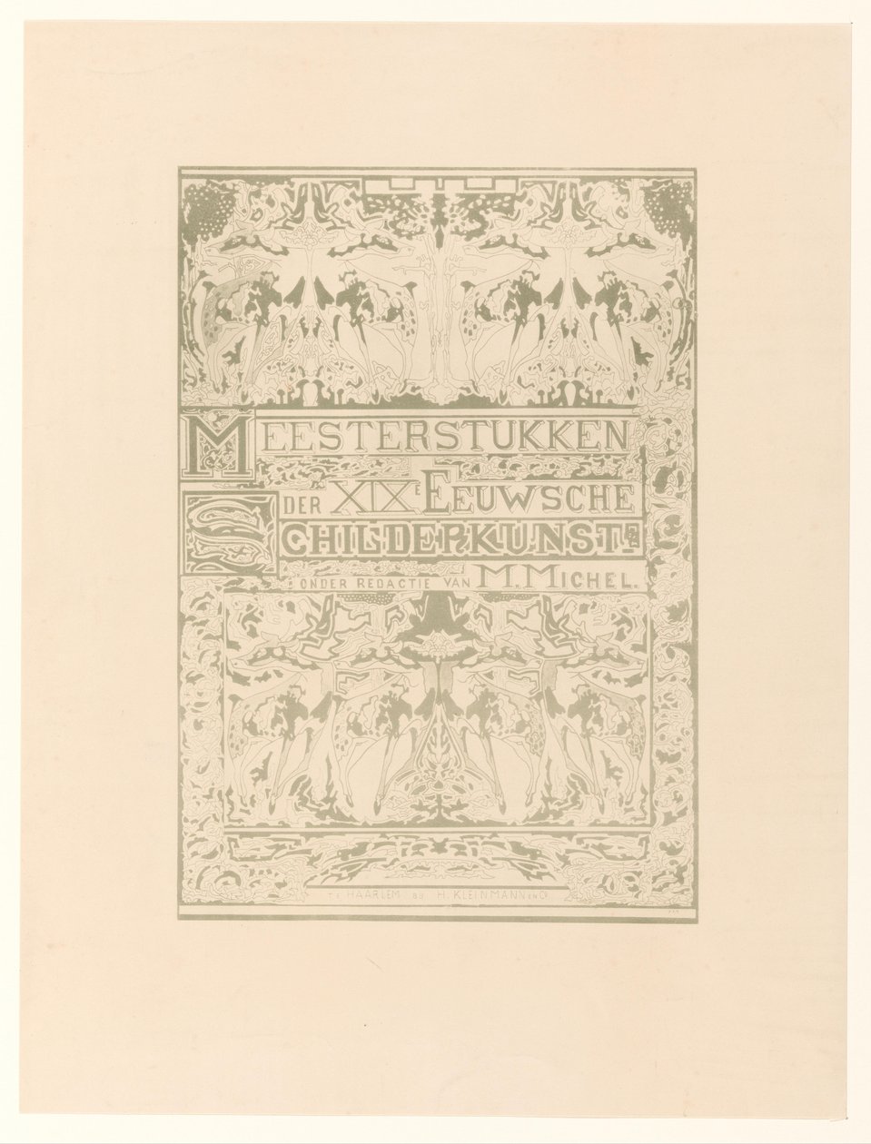 Page de titre pour : M. Michel, Chefs-d
