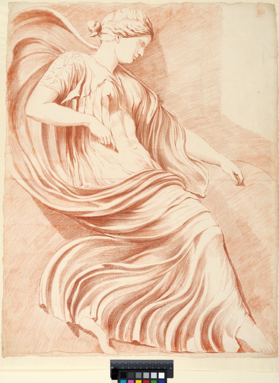 Akademiezeichnung. Relief aus dem Vatikanischen Belvedere-Hof - Johan Tobias Sergel