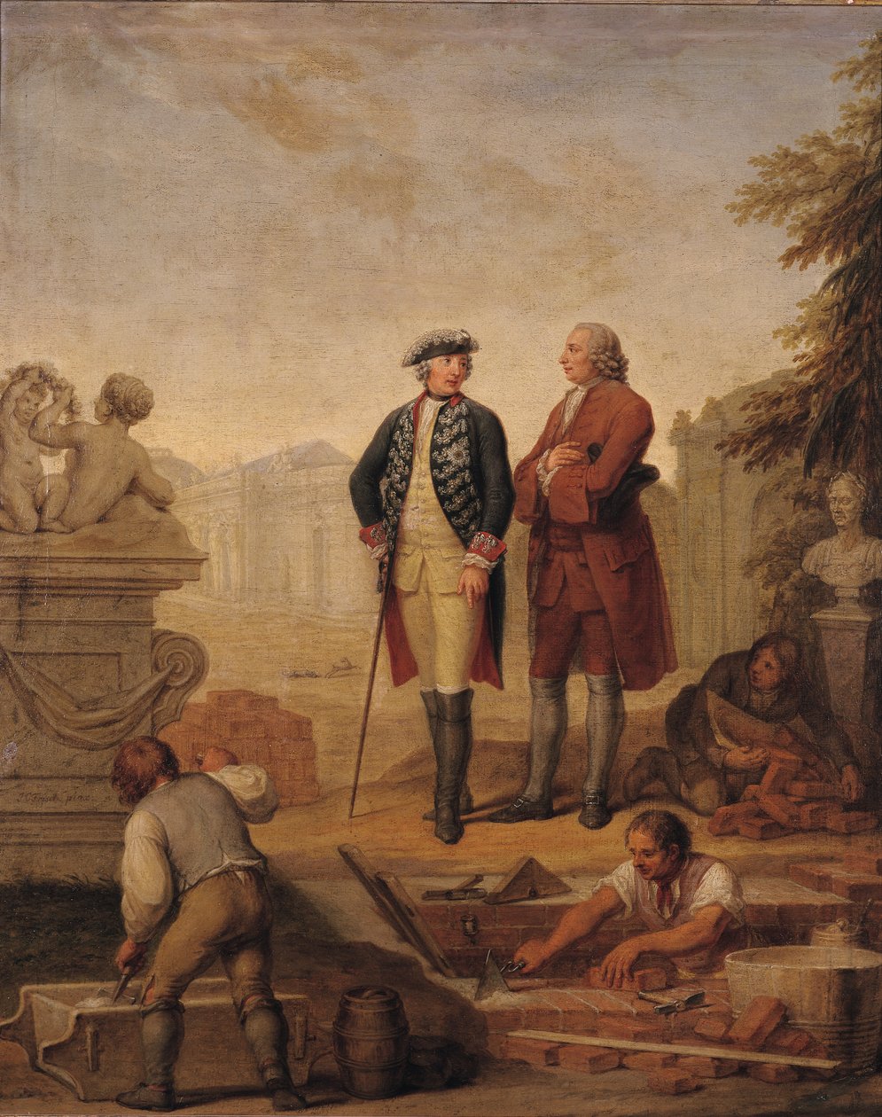 Le roi Frédéric II de Prusse et le marquis d