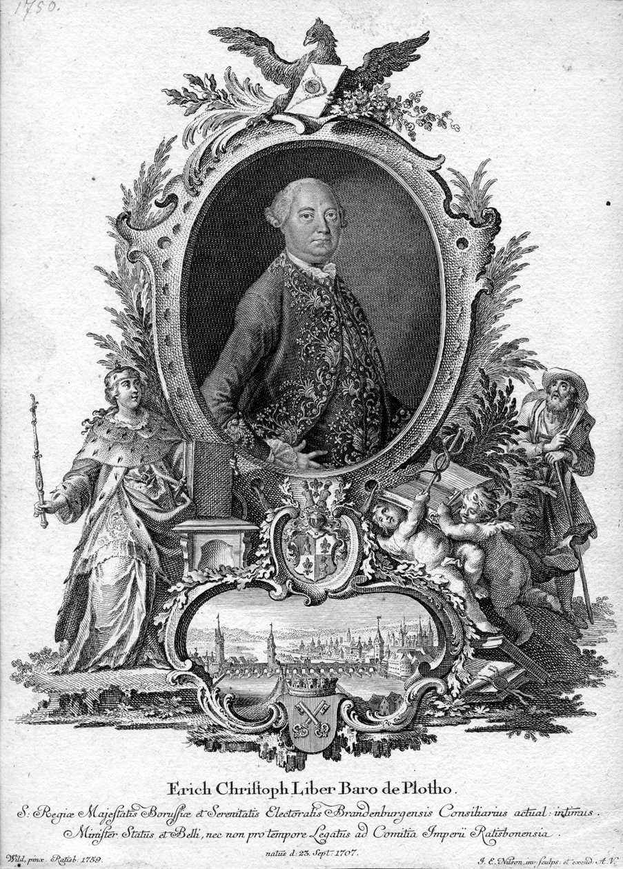 Portrait gravé - Johannes Esaias Nilson