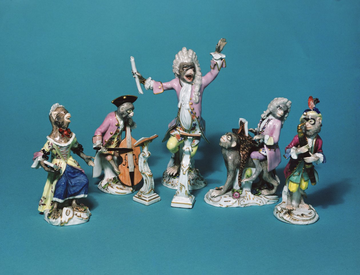 Bande de singes de Meissen, vers 1750 - Johann Joachim Kaendler