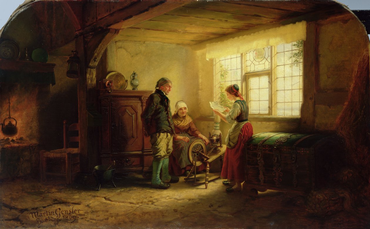 La Lettre, 1869 - Johann Martin Gensler