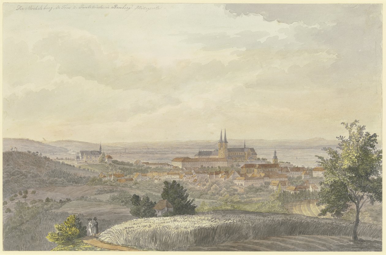 Vue de Bamberg depuis le sud - Johann Adam Klein