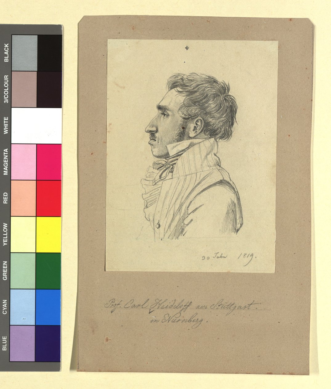 Carl Alexander von Heideloff (1789-1865), peintre, architecte - Johann Adam Klein