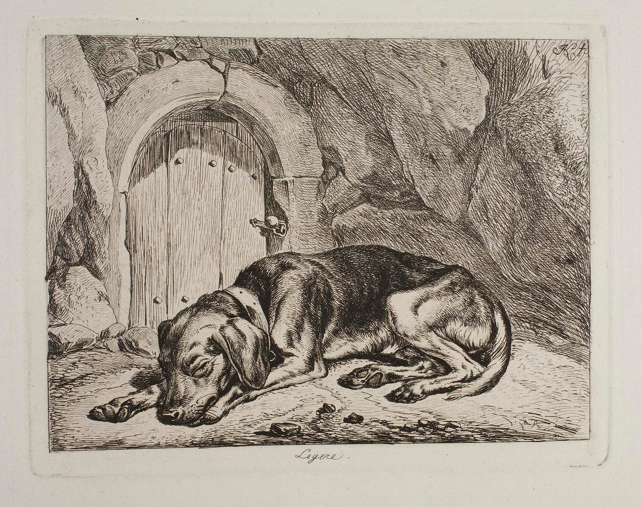 Le chien Léger - Johann Adam Klein
