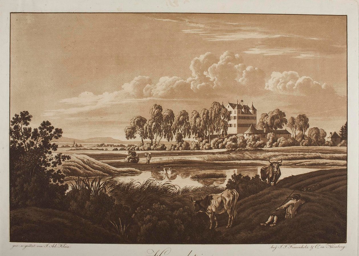 Vue du château de Hummelstein près de Nuremberg - Johann Adam Klein