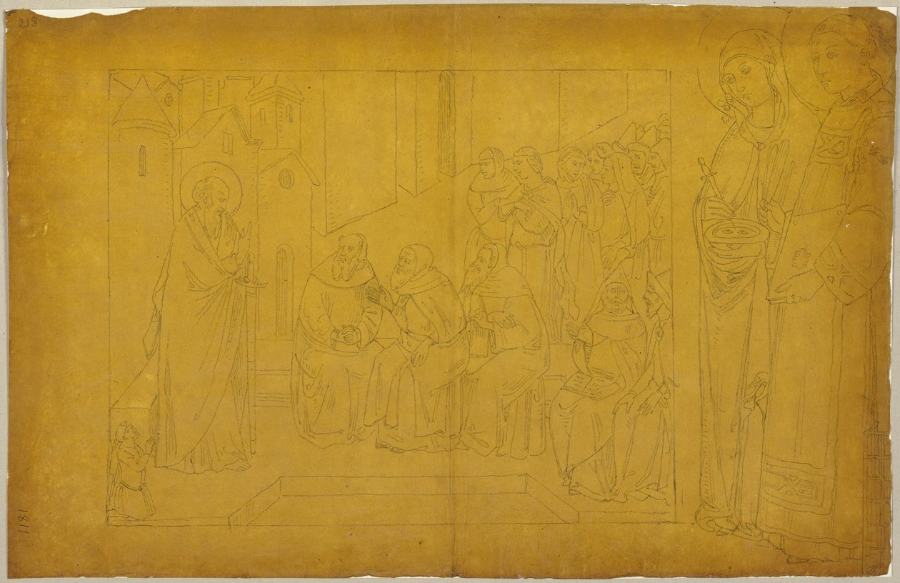 Extrait de : Recueil de contours et de calques, volume 5, feuille 61 - Johann Anton Ramboux