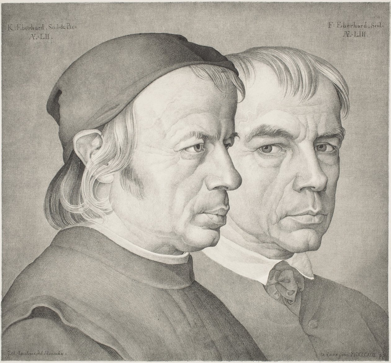 Les frères Konrad et Franz Eberhard - Johann Anton Ramboux