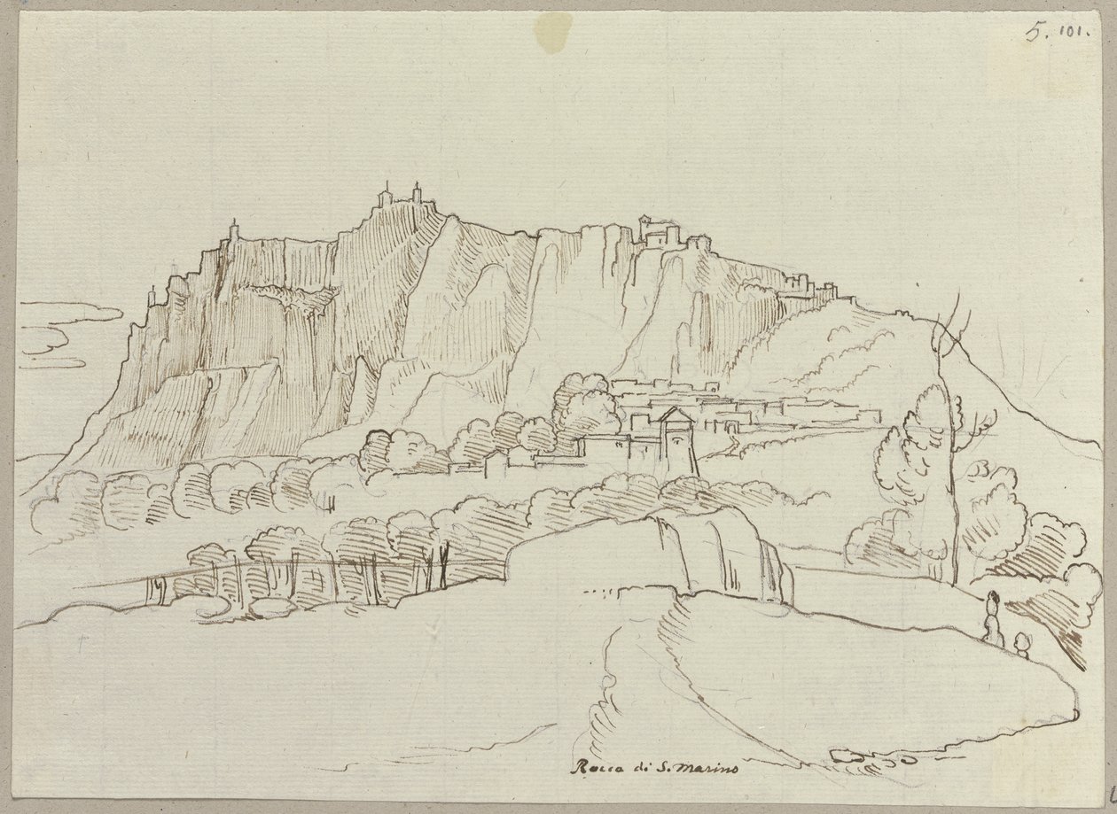 La République de Saint-Marin - Johann Anton Ramboux