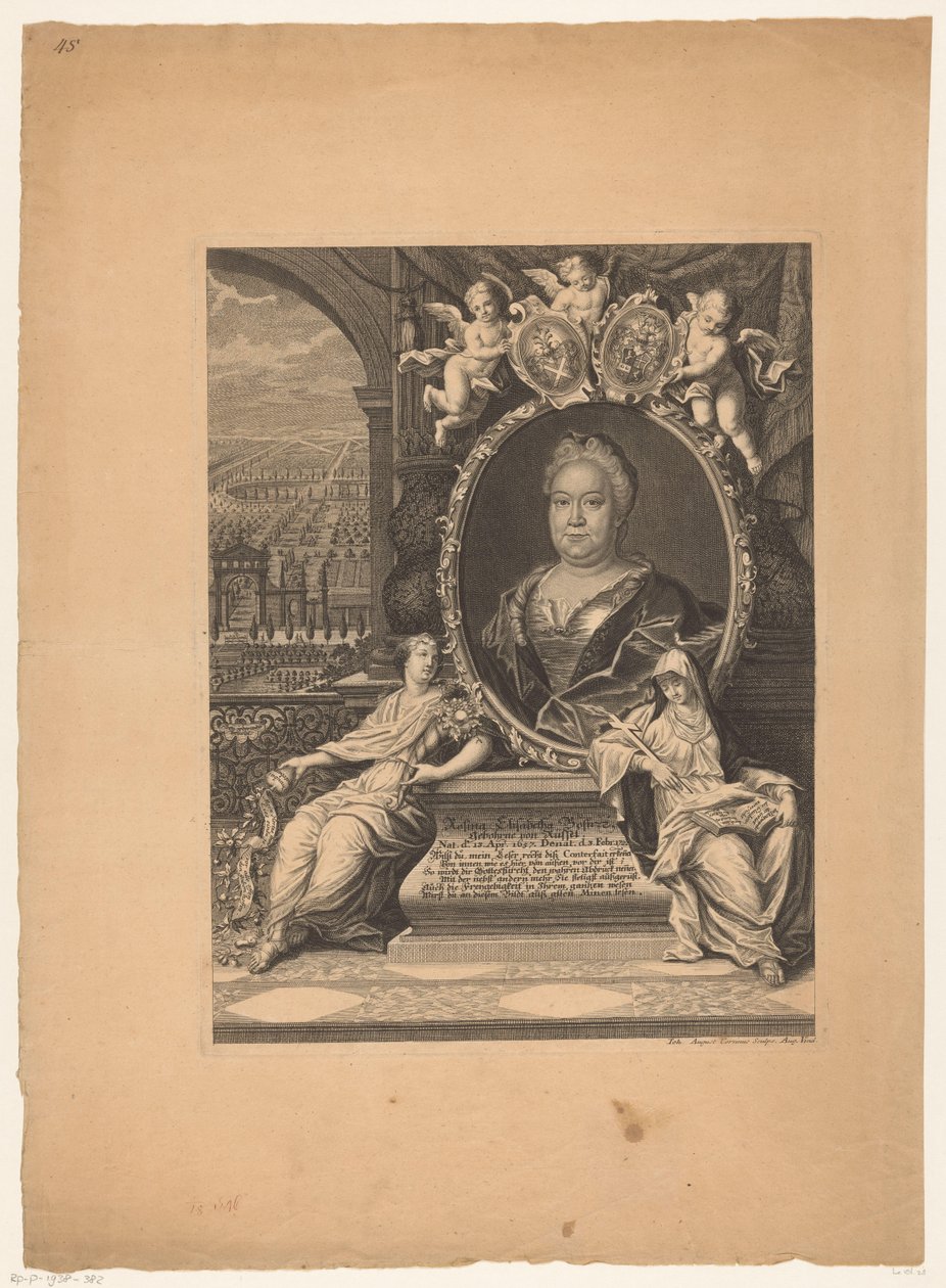 Portrait de Rosina Elisabeth Bose - Johann August Corvinus