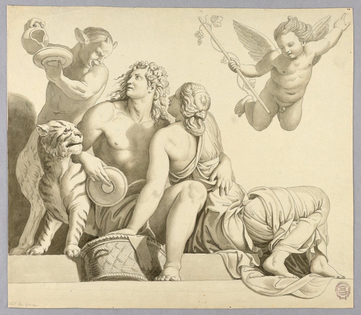 Dionysos et Ariane - Johann August Nahl the Younger