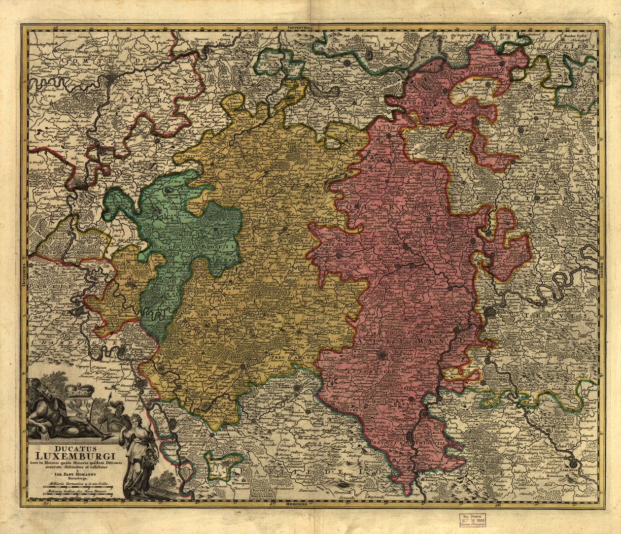 Ducatus Luxembourgi. LOC 99446214 - Johann Baptist Homann