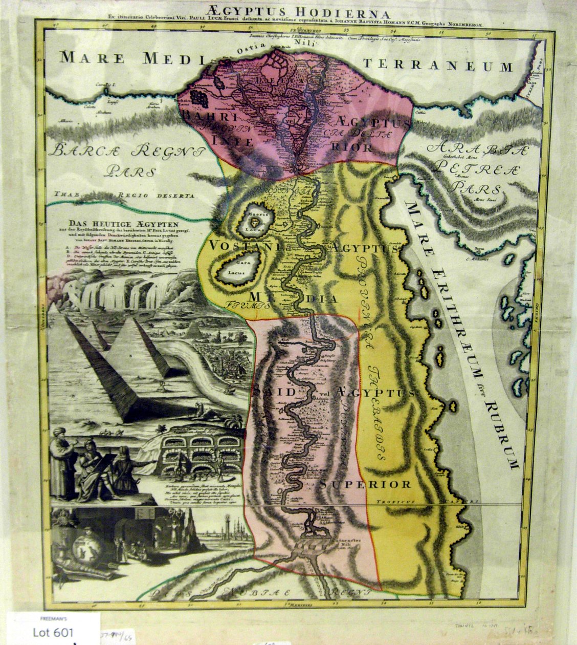 Aegyptus Hodierna, carte de l