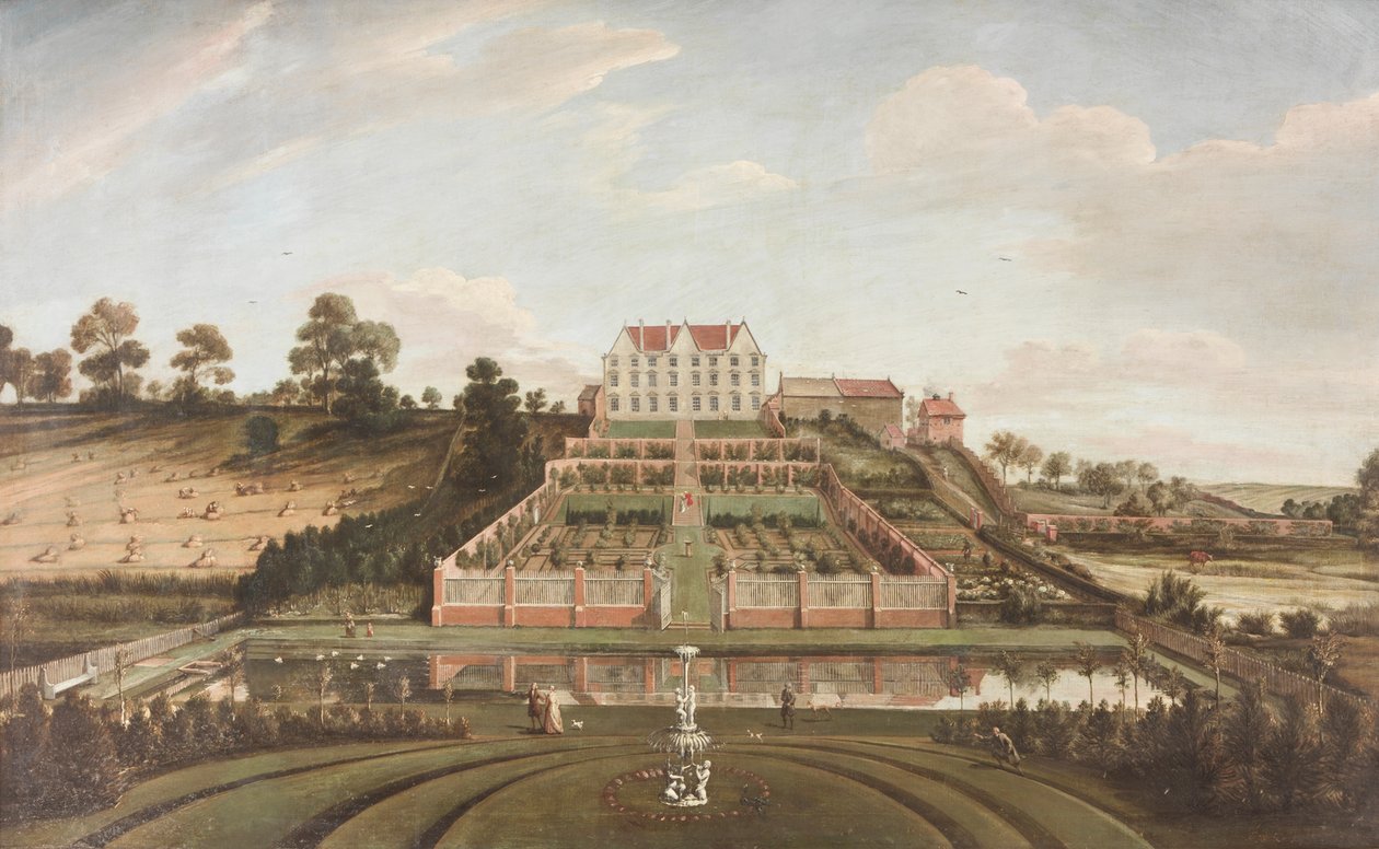 Manoir hollandais avec jardin, 1730 - Johann Baptiste Bouttats
