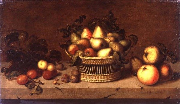 Nature morte de fruits dans un panier - Johann Bouman