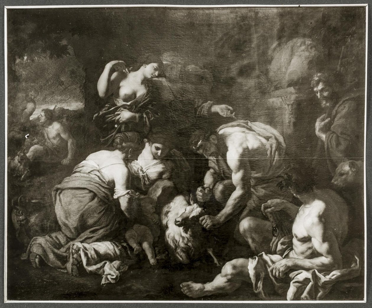 Jupiter allaité par la chèvre Amalthée - Johann Carl Loth