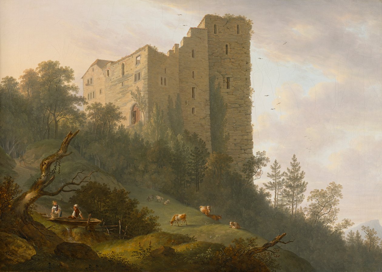 Environs des ruines de Habsbourg - Johann Caspar Rahn