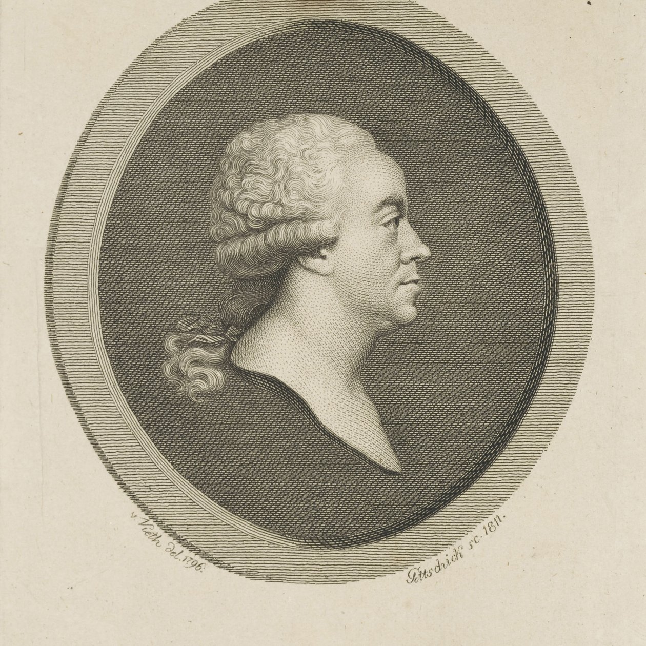 Portrait du compositeur Joseph Schuster 1748-1812, 1811 - Johann Christian Benjamin Gottschick