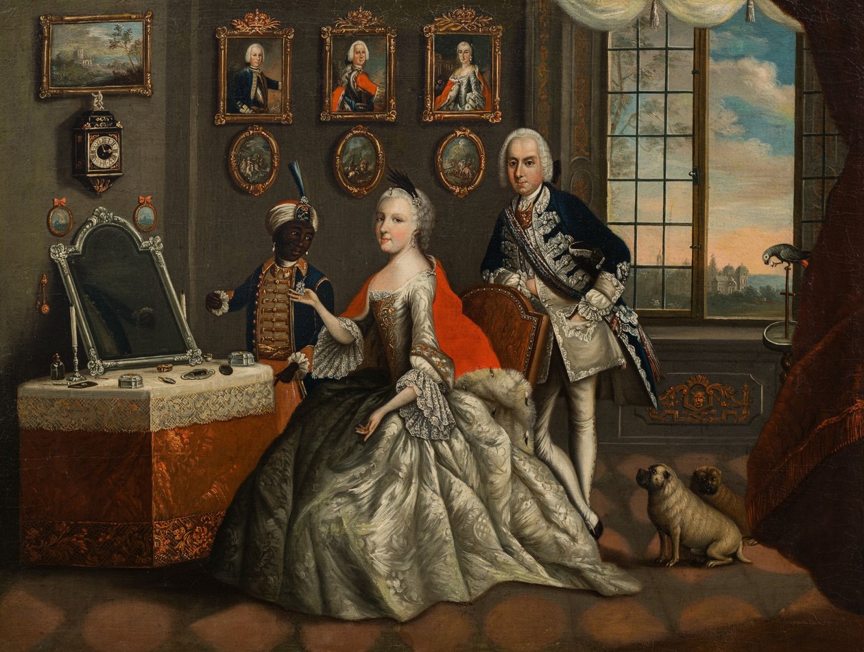 Johann Christian Fiedler - George William de Hesse-Darmstadt et sa sœur Caroline Louise - Johann Christian Fiedler