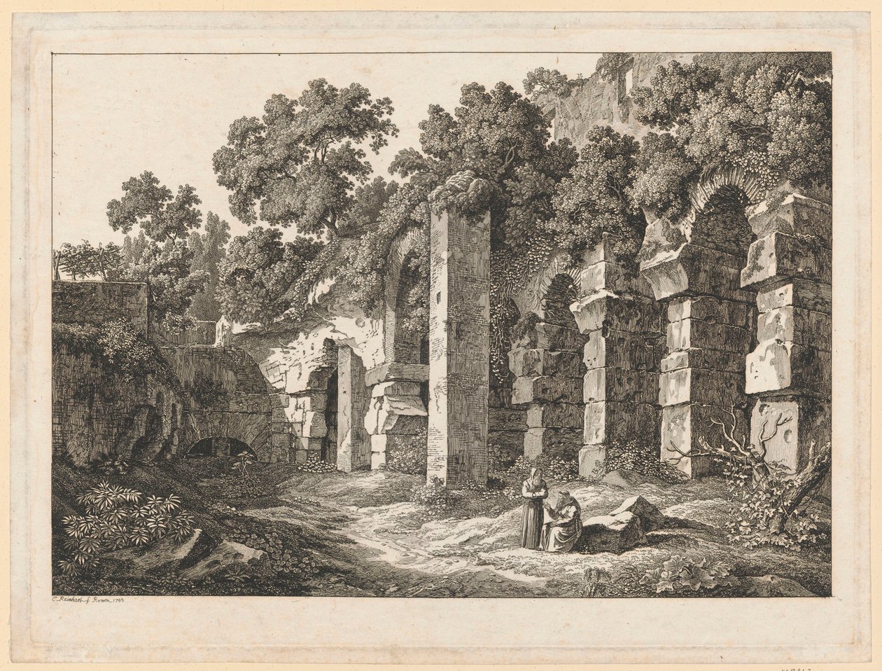 Pejzaż - Au Colisée - Johann Christian Reinhart