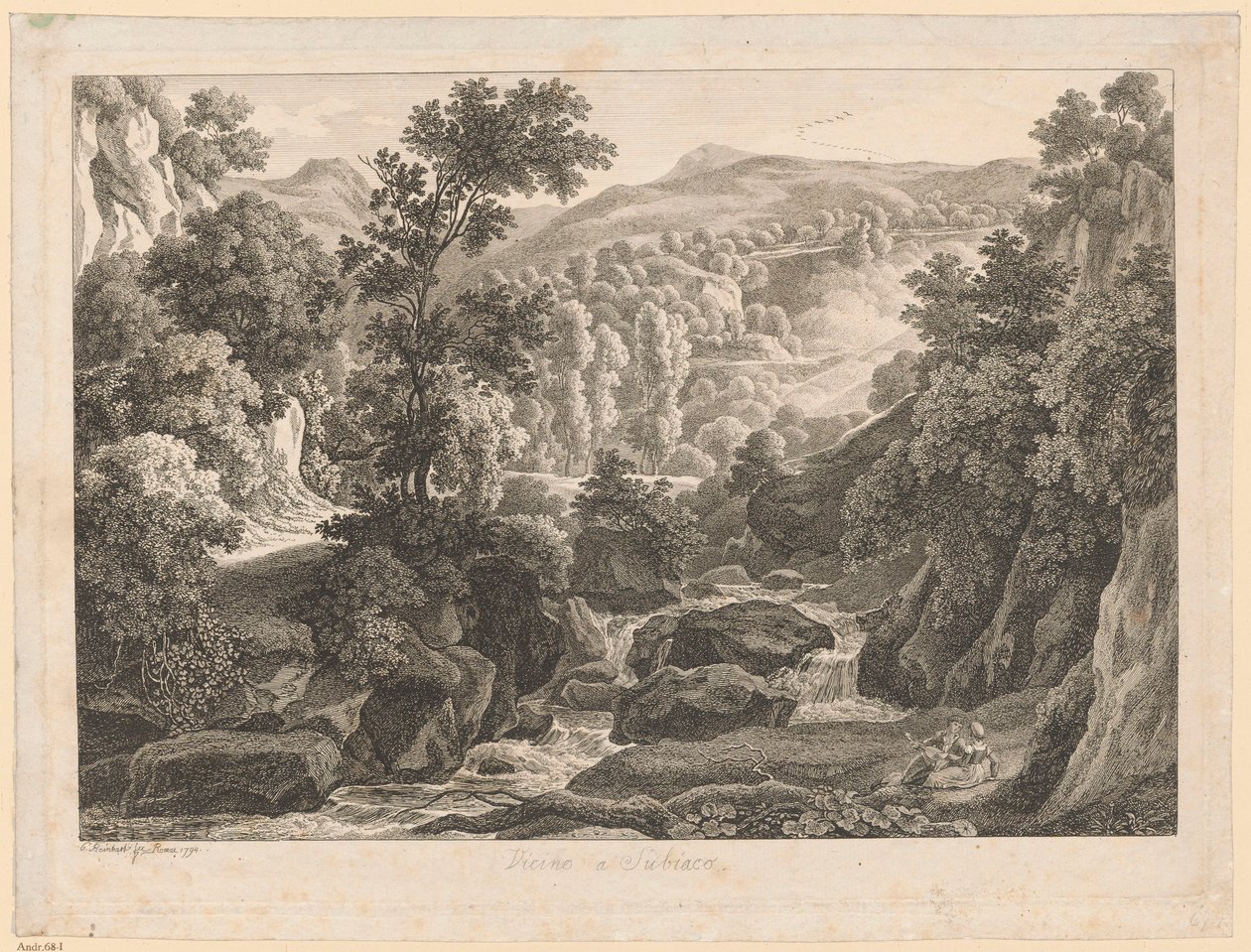 Paysage - Près de Subiaco - Johann Christian Reinhart