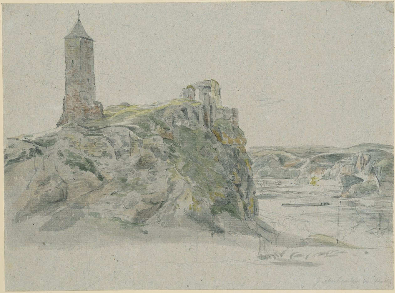 Ruines du château de Giebichenstein, près de Halle-sur-Saale - Johann Christian Reinhart