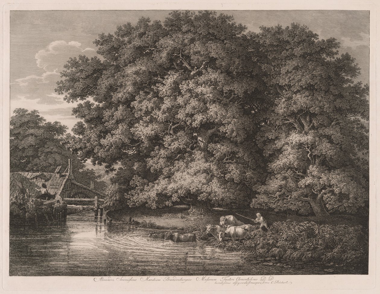 Le moulin de Great Oaks - Johann Christian Reinhart