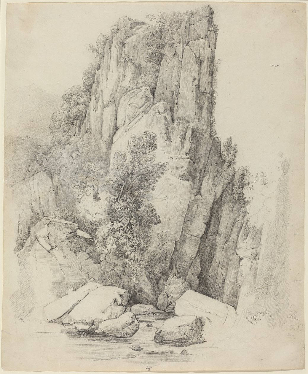 Falaises rocheuses au-dessus d