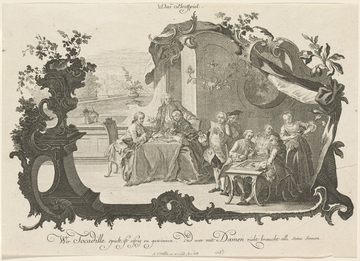 Das Bretspiel - Johann Esaias Nilson