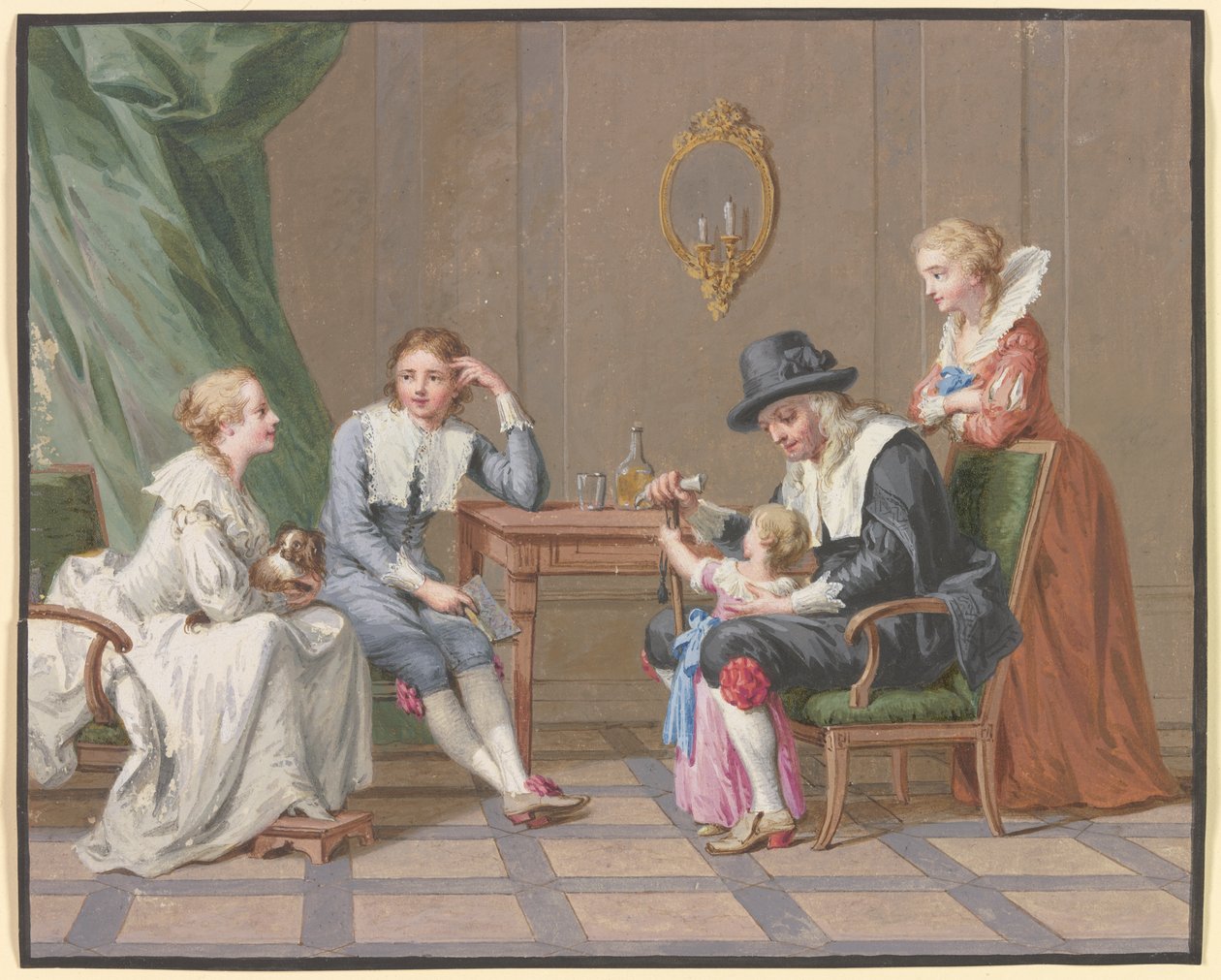 Scène de famille - Johann Friedrich August Tischbein