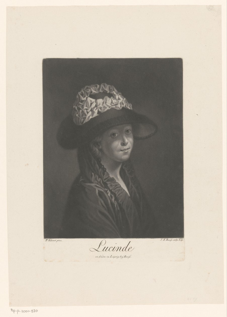 Portrait de Lucinde - Johann Friedrich Bause