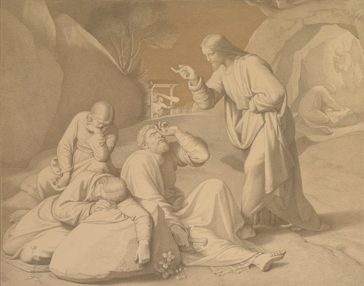 Le Christ au jardin de Gethsémani - Johann Friedrich Overbeck