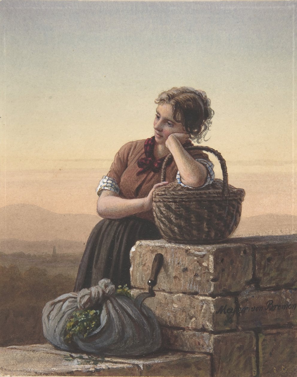 Retour à la maison, 19e siècle - Johann Georg Meyer