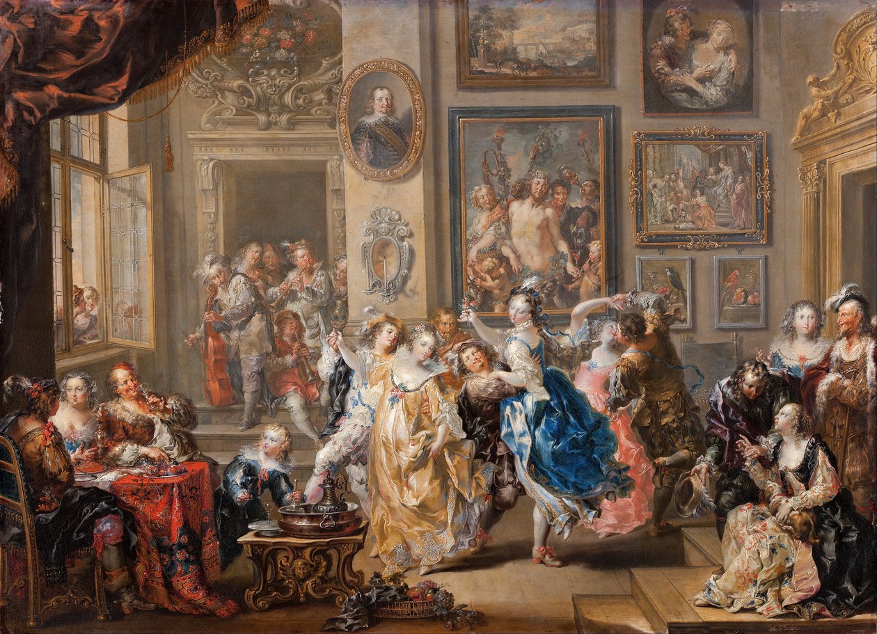 Scène de Danse dans un Palais - Johann Georg Platzer