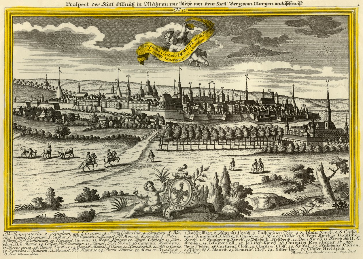 Olomouc, vers 1740 - Johann Georg Ringlin