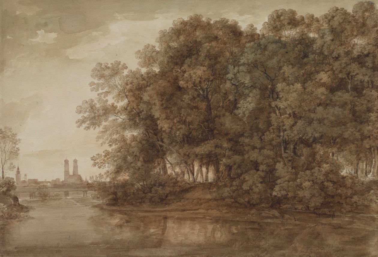 Vue sur Munich - Johann Georg von Dillis