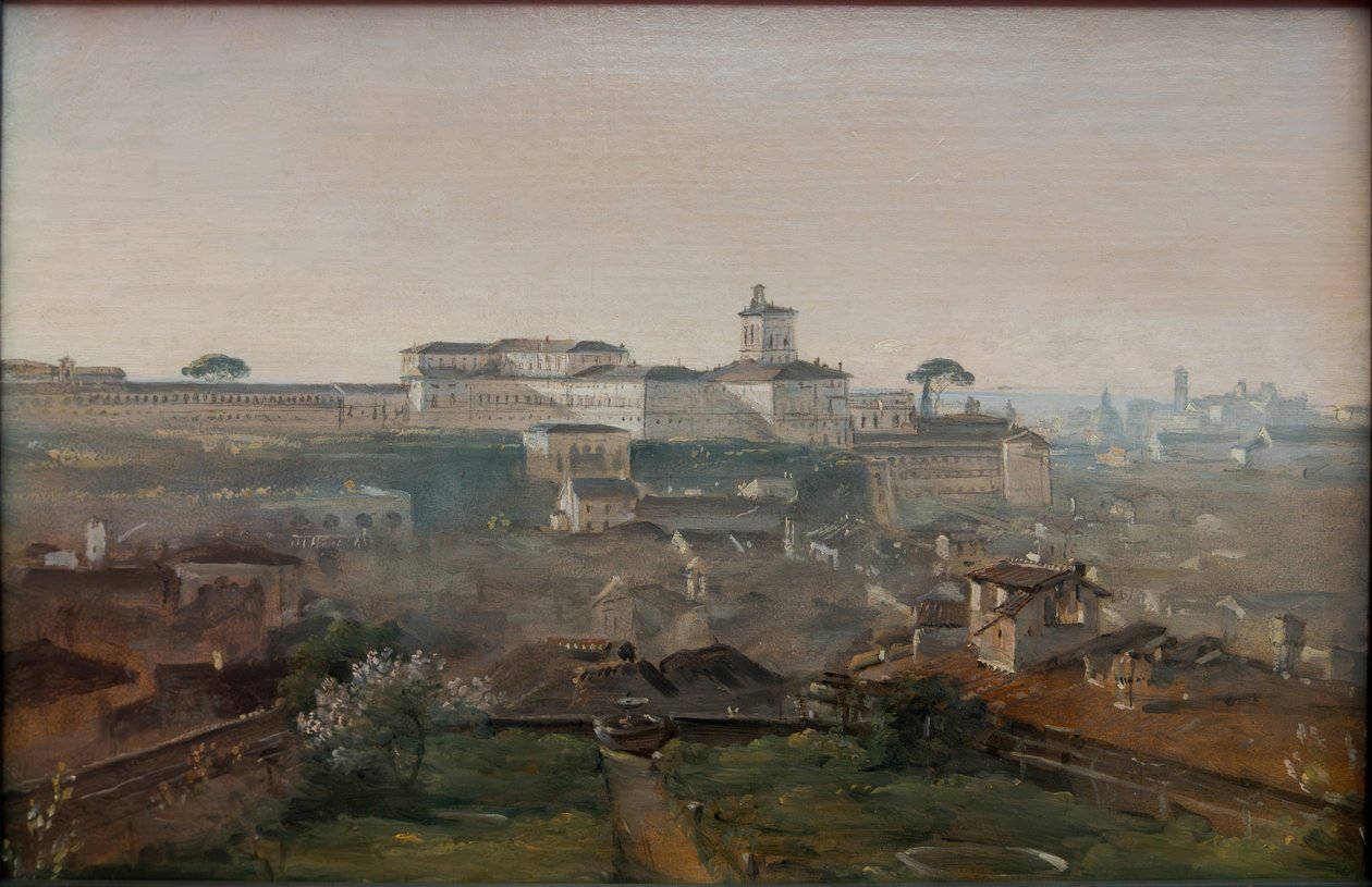 Vue de la Villa Malta sur le Quirinal - Johann Georg von Dillis
